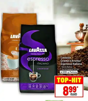 METRO Lavazza Crema E Aroma Oder Espresso Italiano Angebot