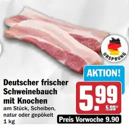 HIT Deutscher frischer Schweinebauch Angebot