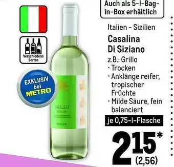 METRO Casalina Di Siziano Angebot