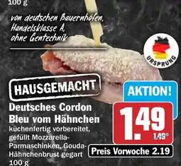 HIT Deutsches Cordon Bleu vom Hähnchen Angebot