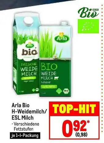 METRO Arla Bio H-weidemilch Oder Esl Milch Angebot