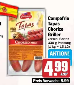 HIT Campofrio Tapas Chorizo Griller Angebot