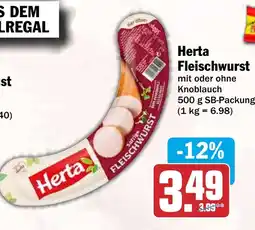 HIT Herta Fleischwurst Angebot