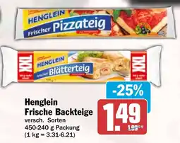 HIT Henglein Frische Backteige Angebot