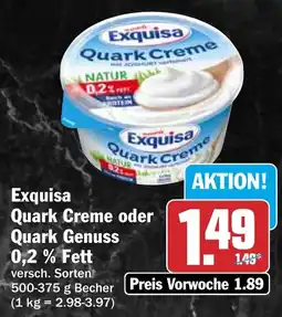 HIT Exquisa Quark Creme Angebot