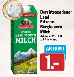 HIT Berchtesgadener Land Frische Bergbauern Milch Angebot