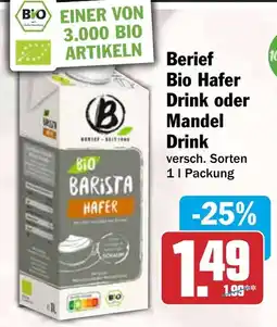 HIT Berief Bio Hafer Drink Angebot