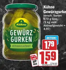 HIT Kühne Gewürzgurken Angebot