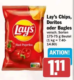 HIT Lay's Chips, Doritos oder Bugles Angebot