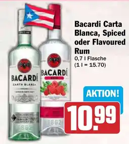 HIT Bacardi Carta Blanca, Spiced oder Flavoured Rum Angebot