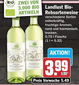 HIT Landlust Bio-Rebsortenweine Angebot
