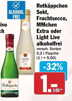HIT Rotkäppchen Sekt, Fruchtsecco, MMchen Angebot