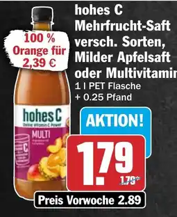 HIT hoher C Mehrfrucht-Saft Angebot