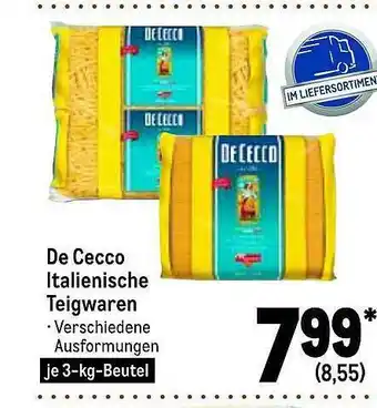 METRO De Cecco Italienische Teigwaren Angebot