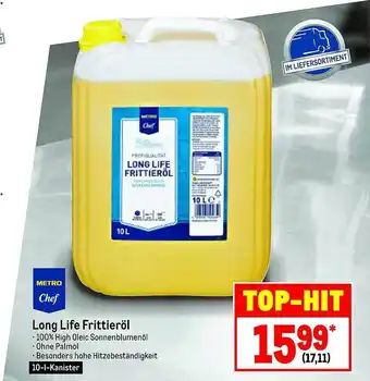 METRO Metro Chef Long Life Frittieröl Angebot