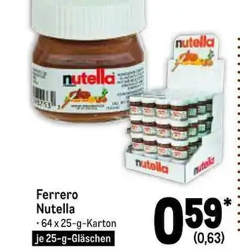 METRO Ferrero Nutella Angebot