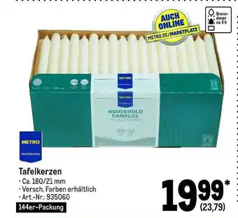 METRO Tafelkerzen Metro Professional Angebot