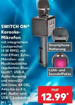 Kaufland SWITCH ON Karaoke Mikrofon Angebot