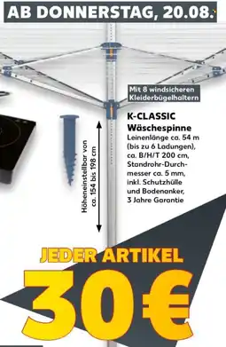 Kaufland K-CLASSIC Wäschespinne Angebot
