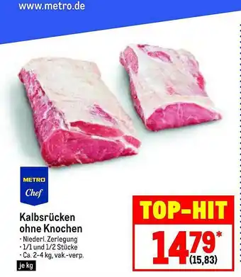 METRO Kalbsrücken Ohne Knochen Metro Professional Angebot