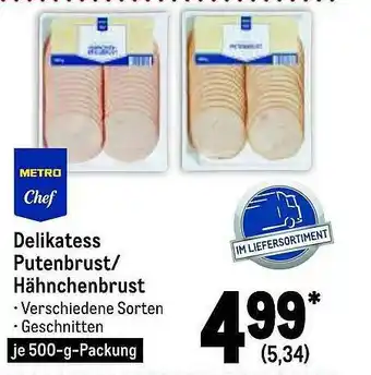 METRO Delikatess Putenbrust Hähnchenbrust Metro Chef Angebot