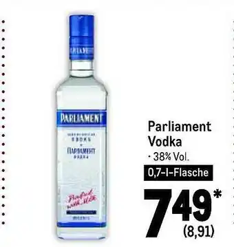 METRO Parliament Vodka Angebot