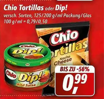 Simmel Chio Tortillas Oder Dip! Angebot