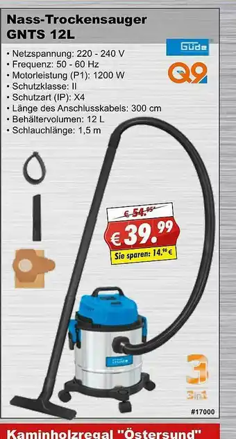 Stabilo Fachmarkt Güde Nass-trockensauger Gnts Angebot