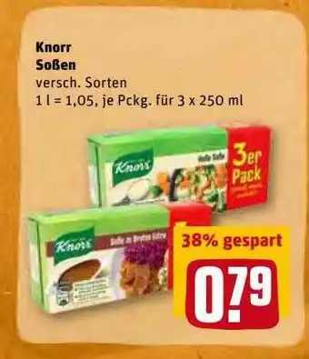 REWE Kaufpark Knorr Soßen Angebot