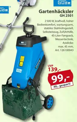 Sonderpreis Baumarkt Güde Gartenhäcksler GH 2501 Angebot
