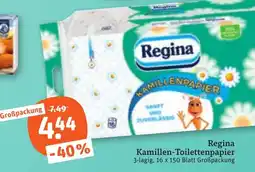 tegut Regina Kamillen-Toilettenpapier Angebot
