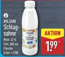 Aldi Nord MILSANI Schlagsahne Angebot