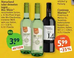 tegut Contessa Marina Bio-Wein Angebot