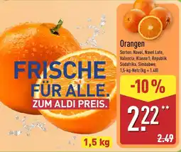 Aldi Nord Orangen Angebot