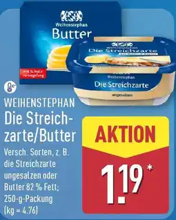 Aldi Nord WEIHENSTEPHAN Die Streichzarte/Butter Angebot