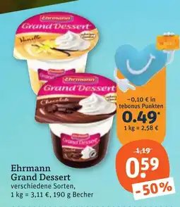 tegut Ehrmann Grand Dessert Angebot