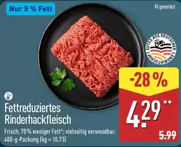 Aldi Nord Fettreduziertes Rinderhackfleisch Angebot