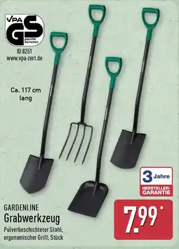 Aldi Nord GARDENLINE Grabwerkzeug Angebot