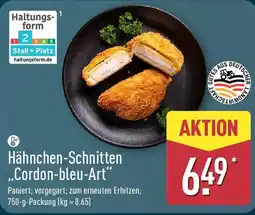 Aldi Nord Hähnchen-Schnitten „Cordon-bleu-Art" Angebot