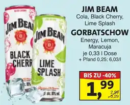 Lösch Depot JIM BEAM Cola, Black Cherry, Lime Splash Angebot