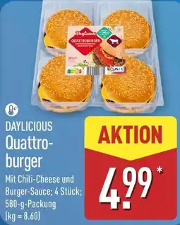 Aldi Nord DAYLICIOUS Quattro-burger Angebot
