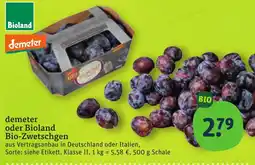 tegut demeter oder Bioland Bio-Zwetschgen Angebot