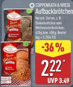 Aldi Nord COPPENRATH & WIESE Aufbackbrötchen Angebot