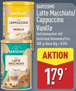 Aldi Nord Barissimo Latte Macchiato/Cappuccino Vanille Angebot