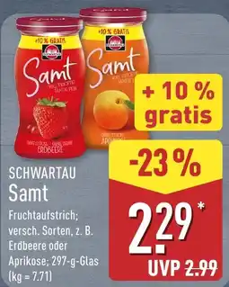 Aldi Nord Schwartau Samt Fruchtaufstrich Angebot
