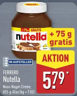 Aldi Nord FERRERO Nutella Angebot
