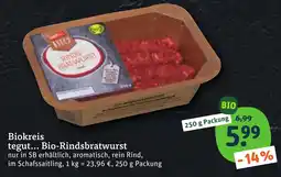 tegut Biokreis tegut... Bio-Rindsbratwurst Angebot