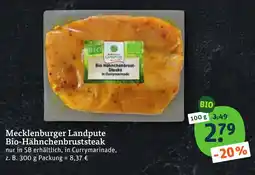 tegut Mecklenburger Landpute Bio-Hähnchenbruststeak Angebot