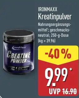 Aldi Nord IRONMAXX Kreatinpulver Angebot