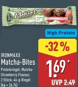 Aldi Nord IRONMAXX Matcha-Bites Angebot